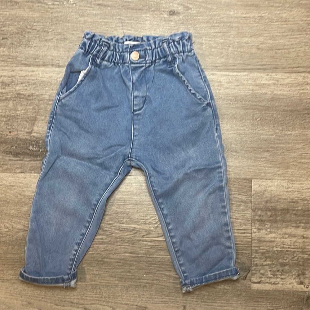 Zara Kids Paperbag Waist Vintage Jeans